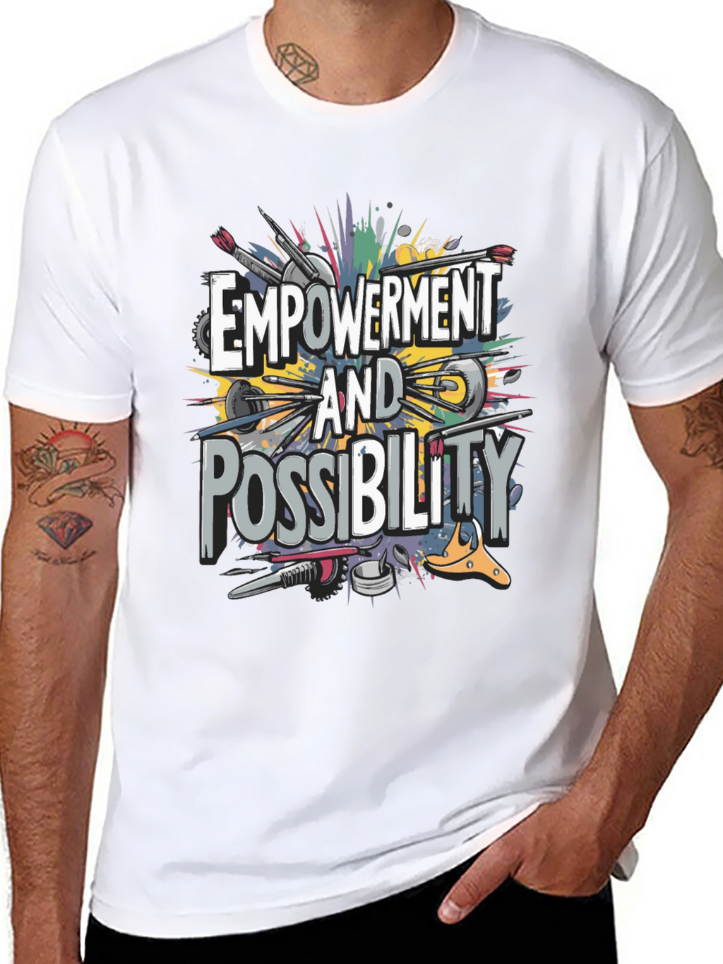 Empowerment & Possibility Graphic T-Shirt - Black