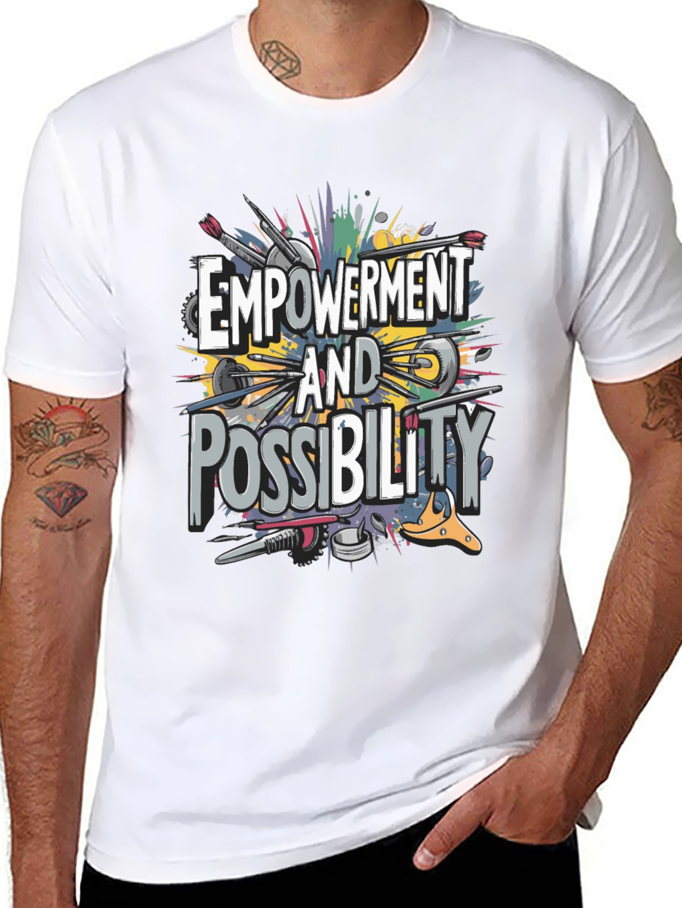 Empowerment & Possibility Graphic T-Shirt - Black