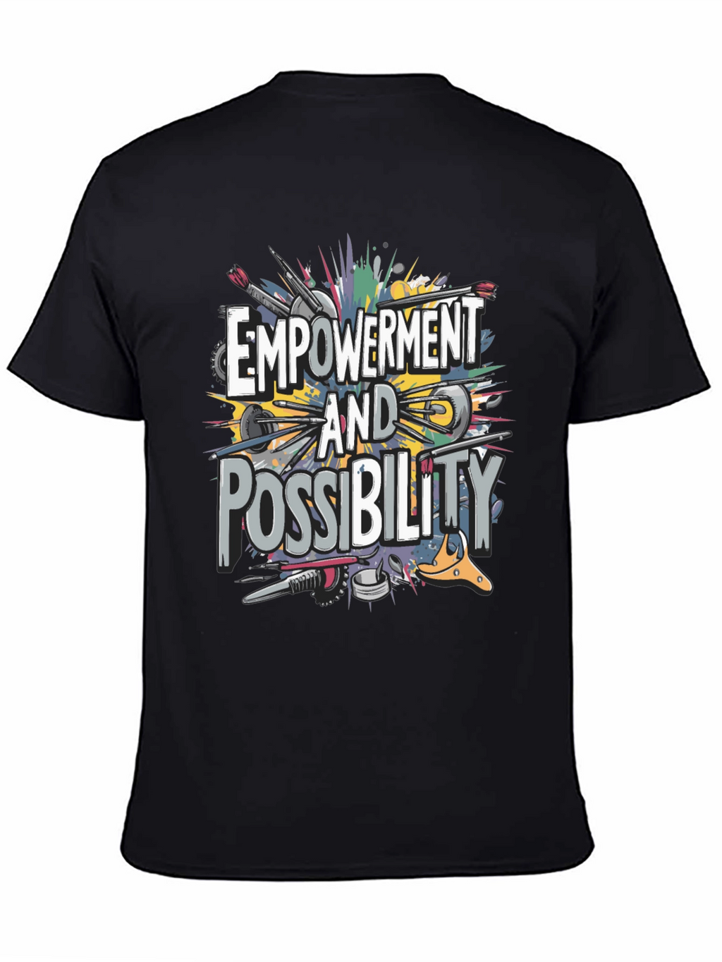 Empowerment & Possibility Graphic T-Shirt - Black