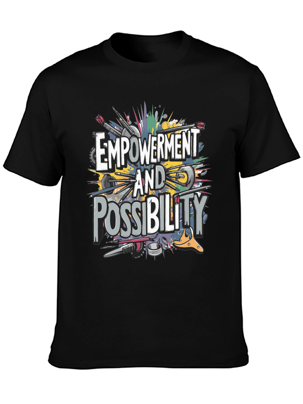 Empowerment & Possibility Graphic T-Shirt - Black
