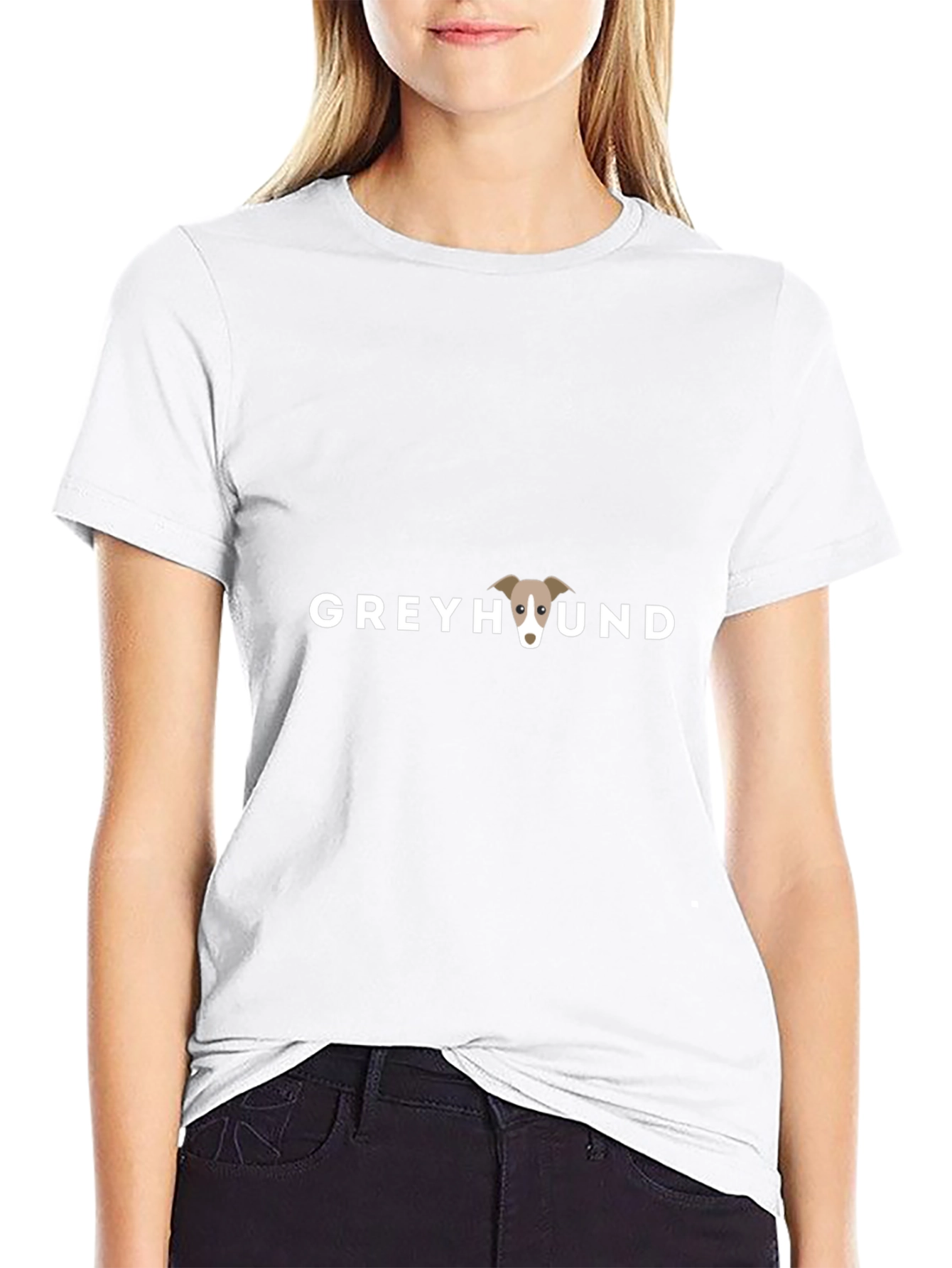 Greyhound Dog Graphic Tee - Stylish Comfort