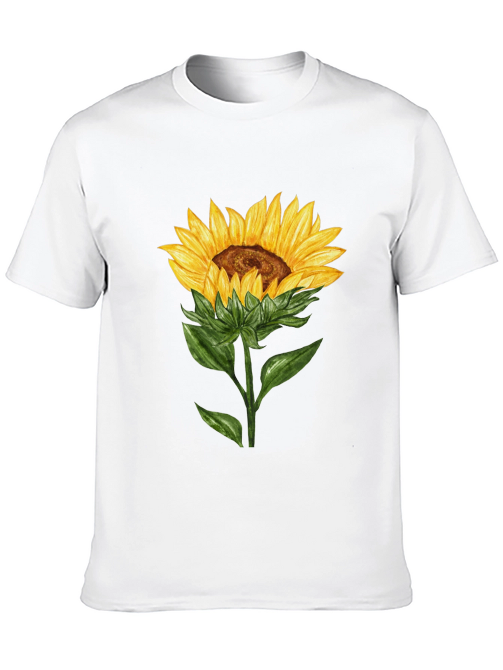 Sunflower Graphic T-Shirt - Black Cotton Tee