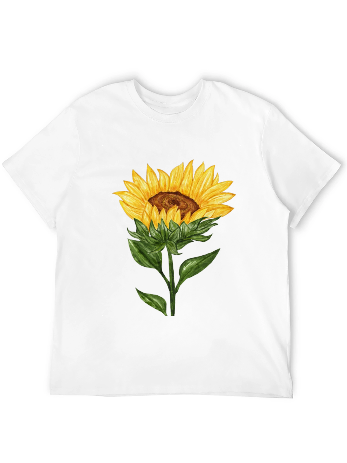 Sunflower Graphic T-Shirt - Black Cotton Tee