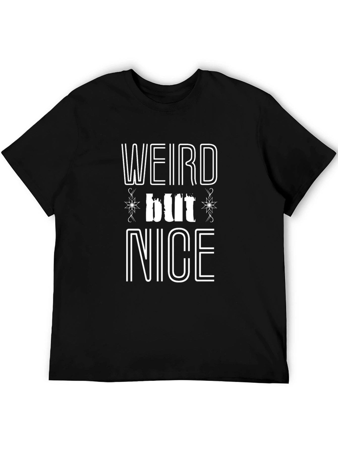 Weird But Nice Graphic Tee - Black