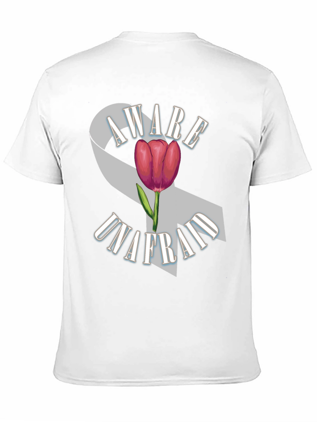 Aware Unafraid Ribbon & Tulip T-Shirt