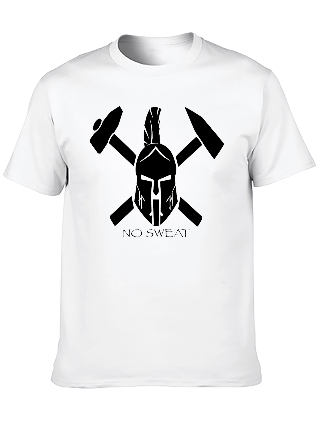 No Sweat Spartan Helmet Graphic T-Shirt