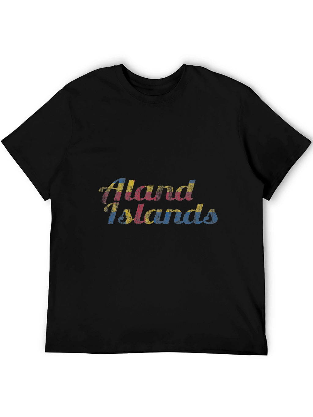 Aland Islands Flag Graphic T-Shirt