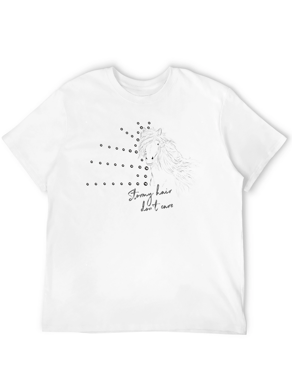 Stormy Hair Horse T-Shirt