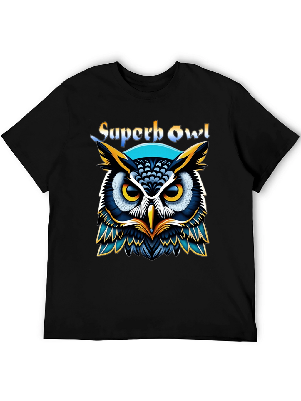 Superb Owl Graphic T-Shirt - Black