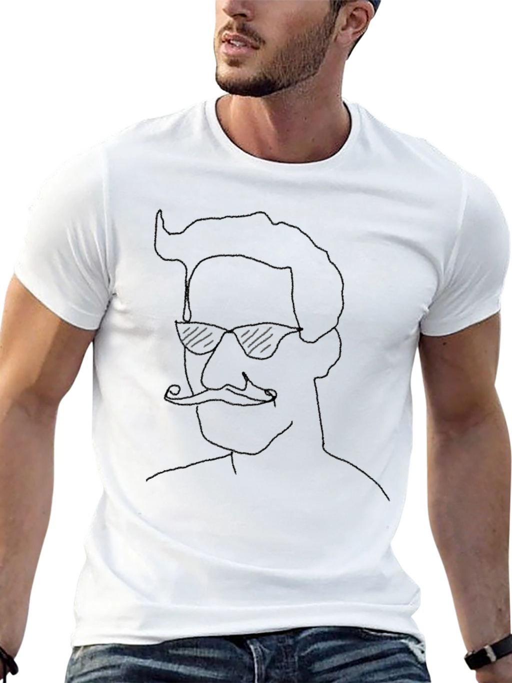Cool Dude Graphic Tee - Black Cotton T-Shirt