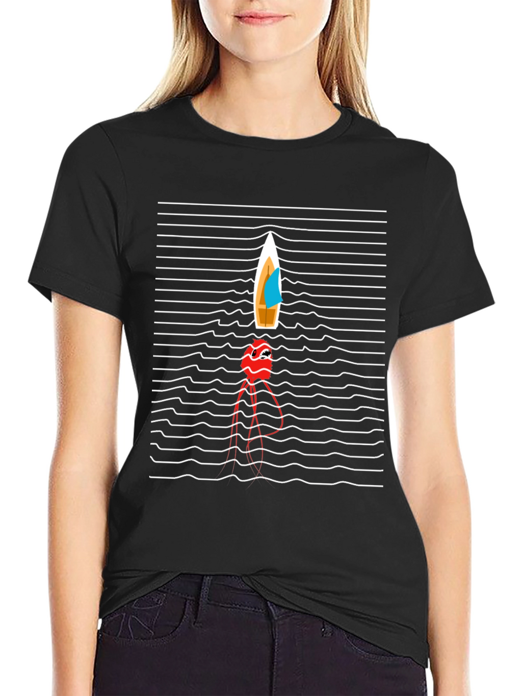 Nautical Illusion Tee - Trendy Graphic T-Shirt
