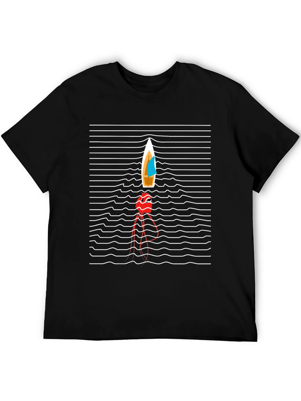 Nautical Illusion Tee - Trendy Graphic T-Shirt