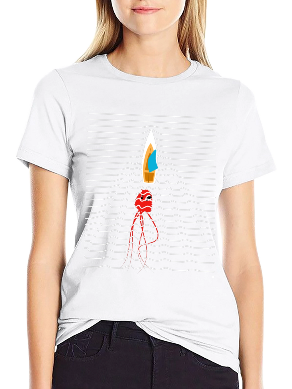 Nautical Illusion Tee - Trendy Graphic T-Shirt
