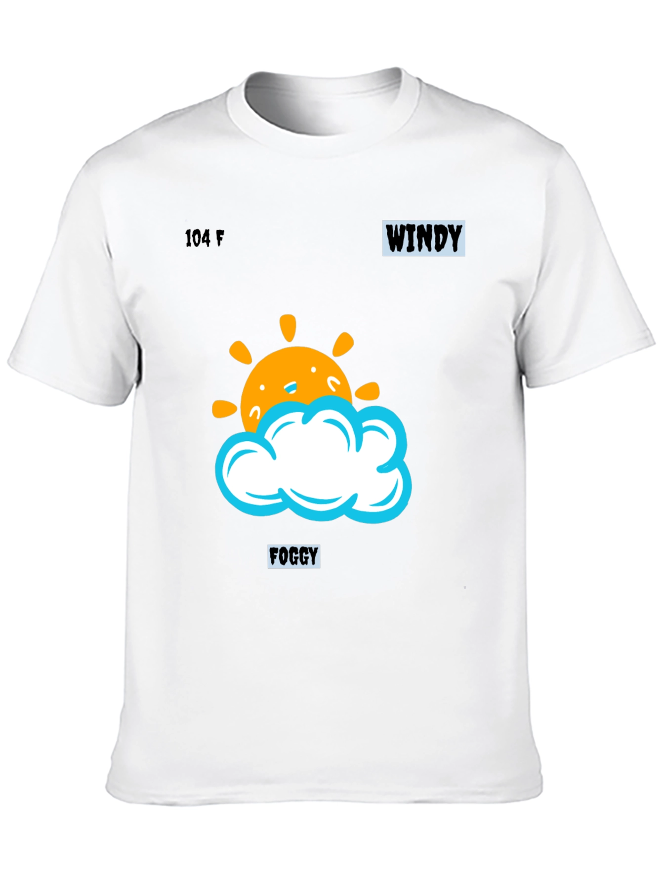 Weather Pattern Black Graphic Tee