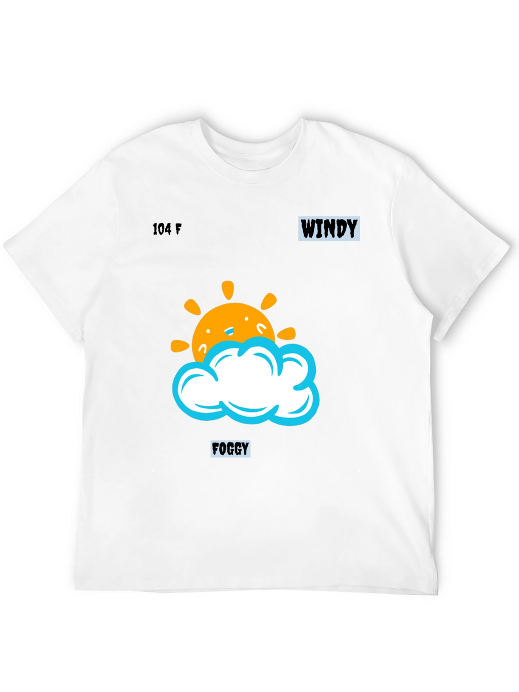 Weather Pattern Black Graphic Tee