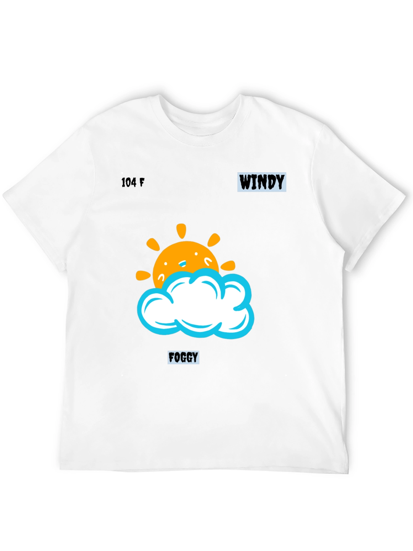 Weather Pattern Black Graphic Tee
