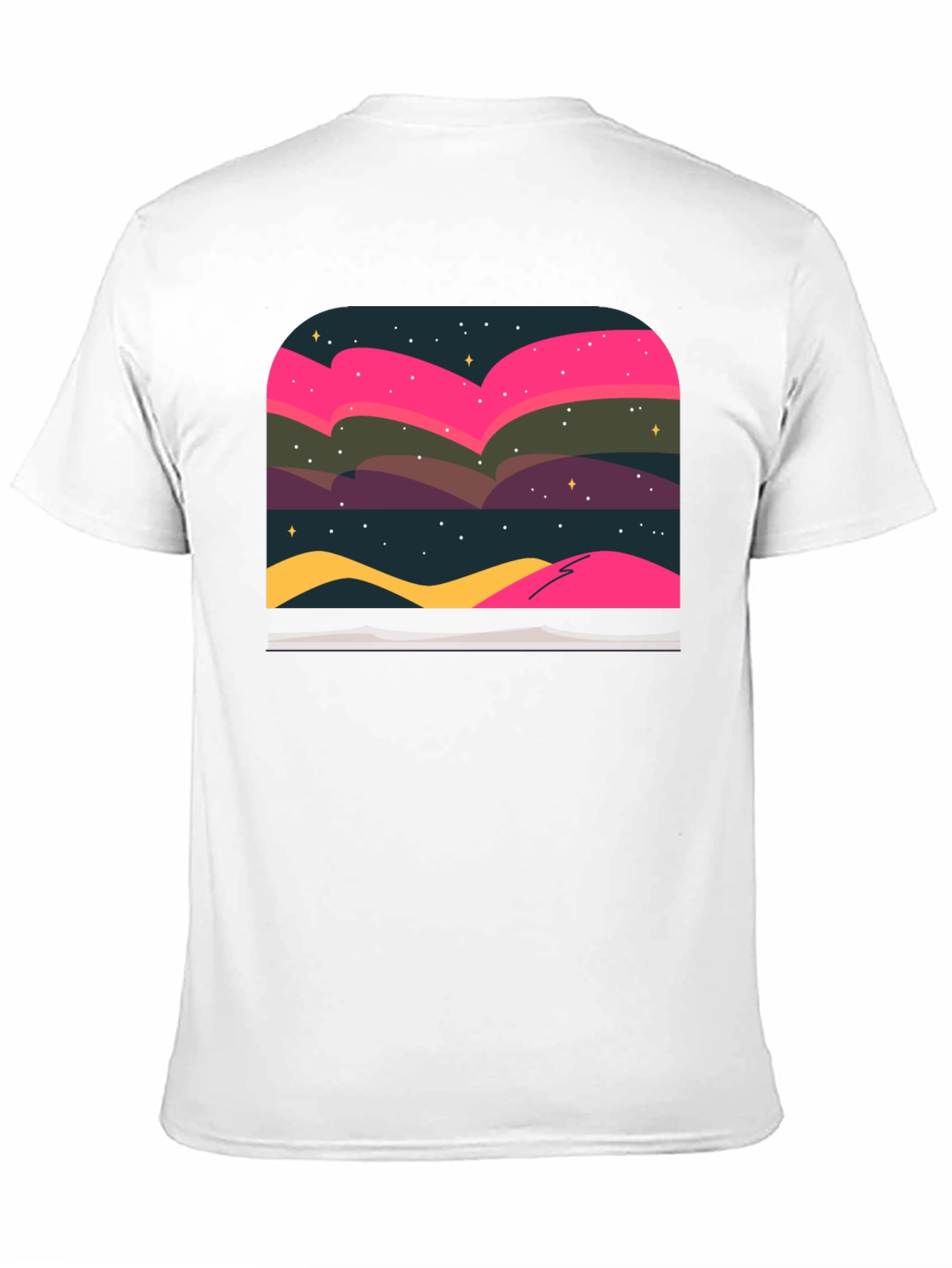 Northern Lights Graphic Tee - Black