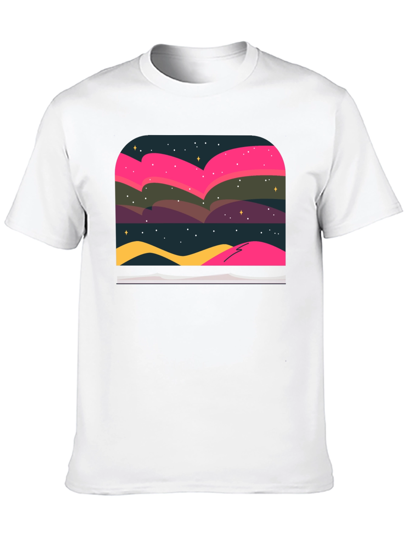 Northern Lights Graphic Tee - Black