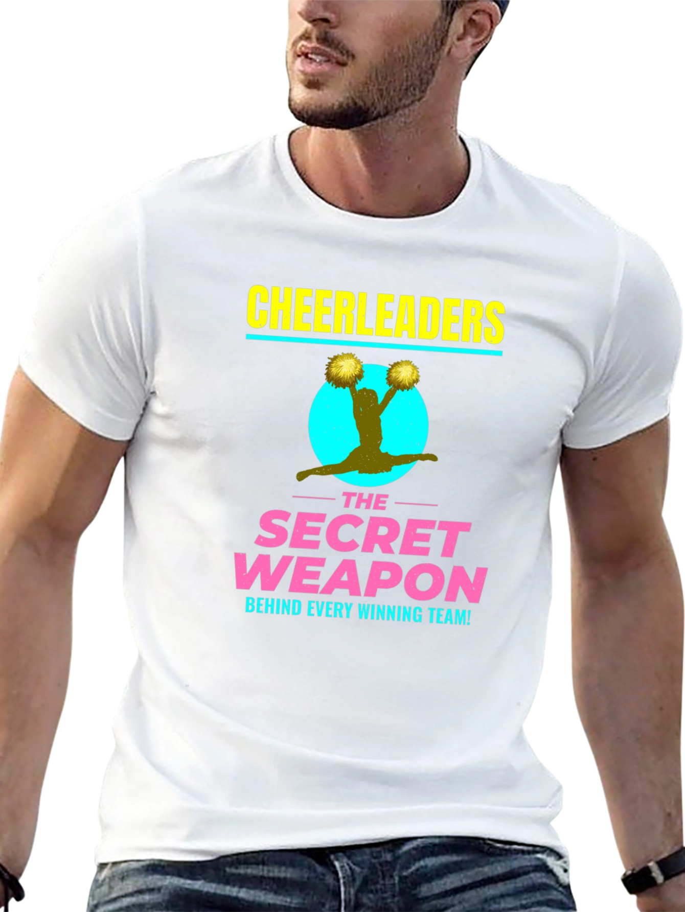 Cheerleader Secret Weapon T-Shirt - Black
