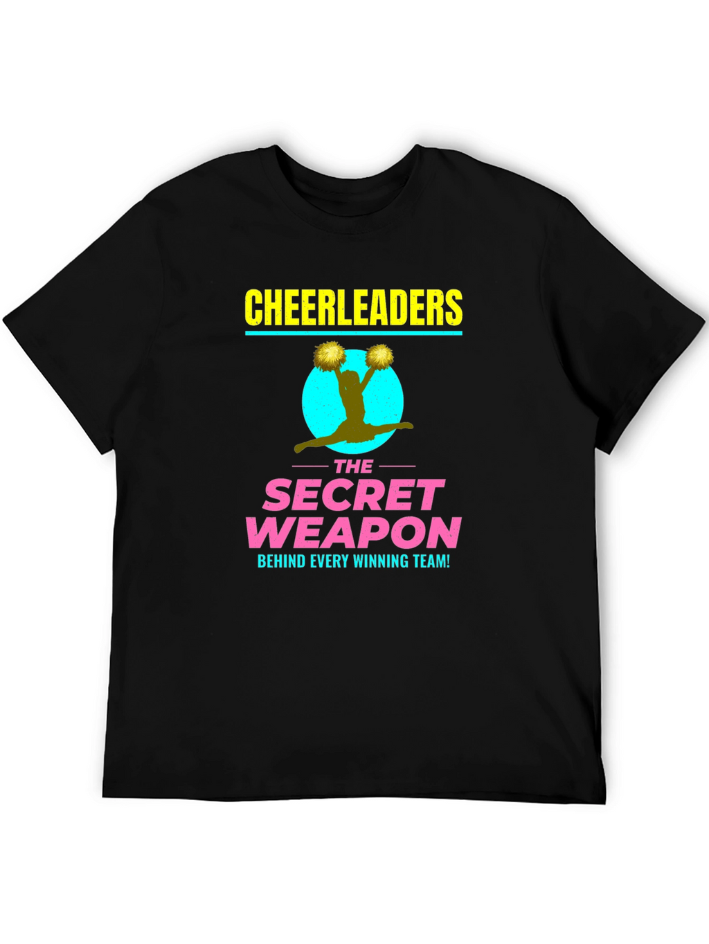 Cheerleader Secret Weapon T-Shirt - Black