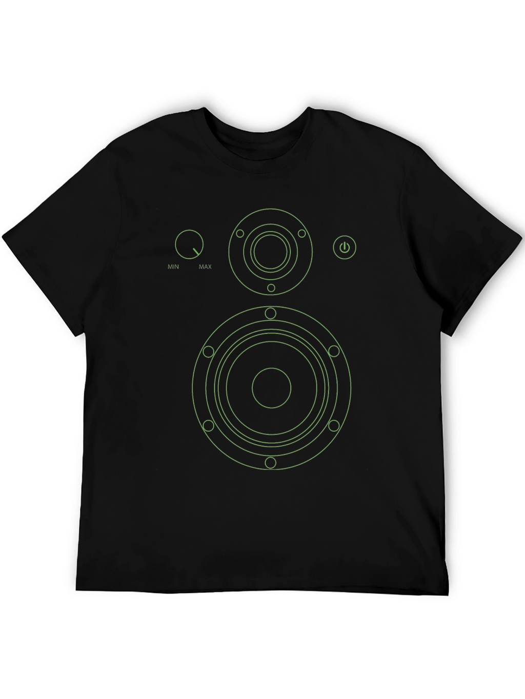 Speaker Graphic Tee - Modern Audio Lover T-Shirt