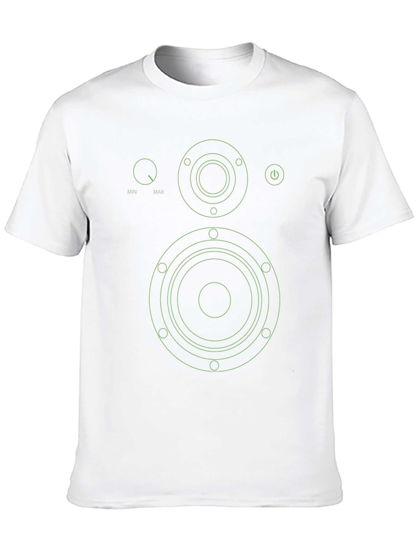 Speaker Graphic Tee - Modern Audio Lover T-Shirt