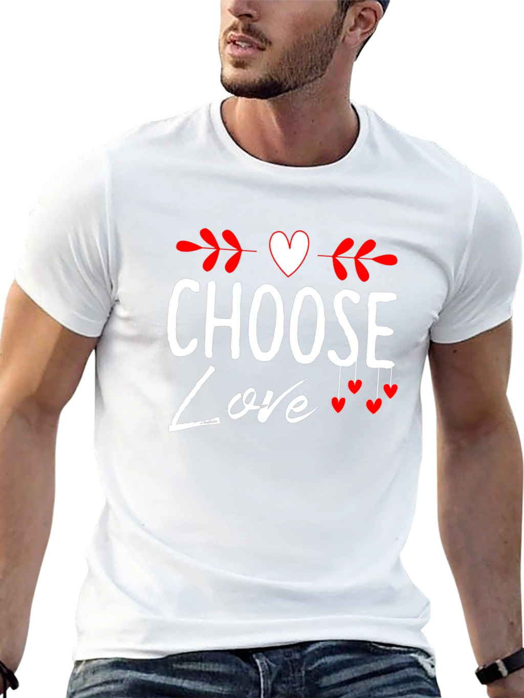 Choose Love Valentines Day Graphic Tee