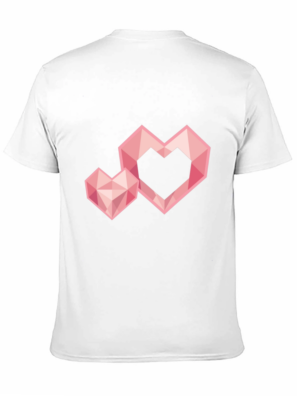 Geometric Heart Graphic Tee - Trendy Black T-Shirt