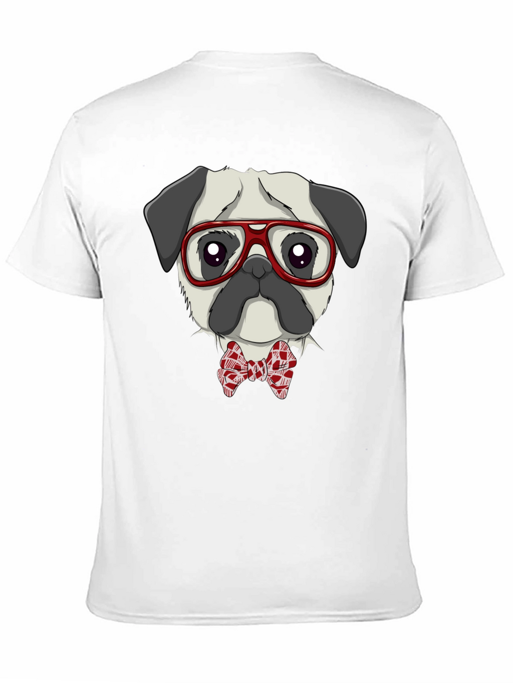 Pug with Glasses & Bow Tie T-Shirt