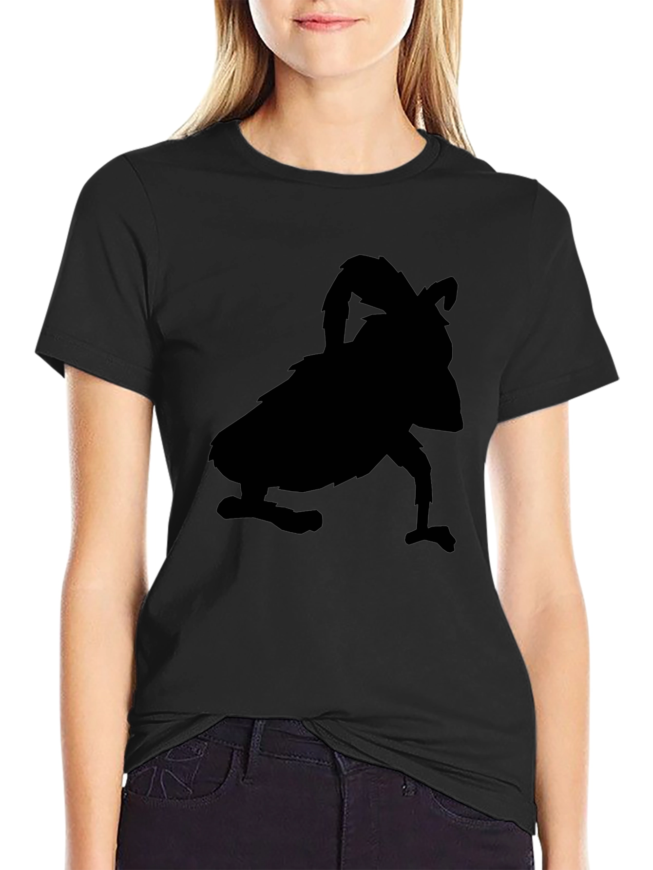 Silhouette Creature Graphic Black T-Shirt