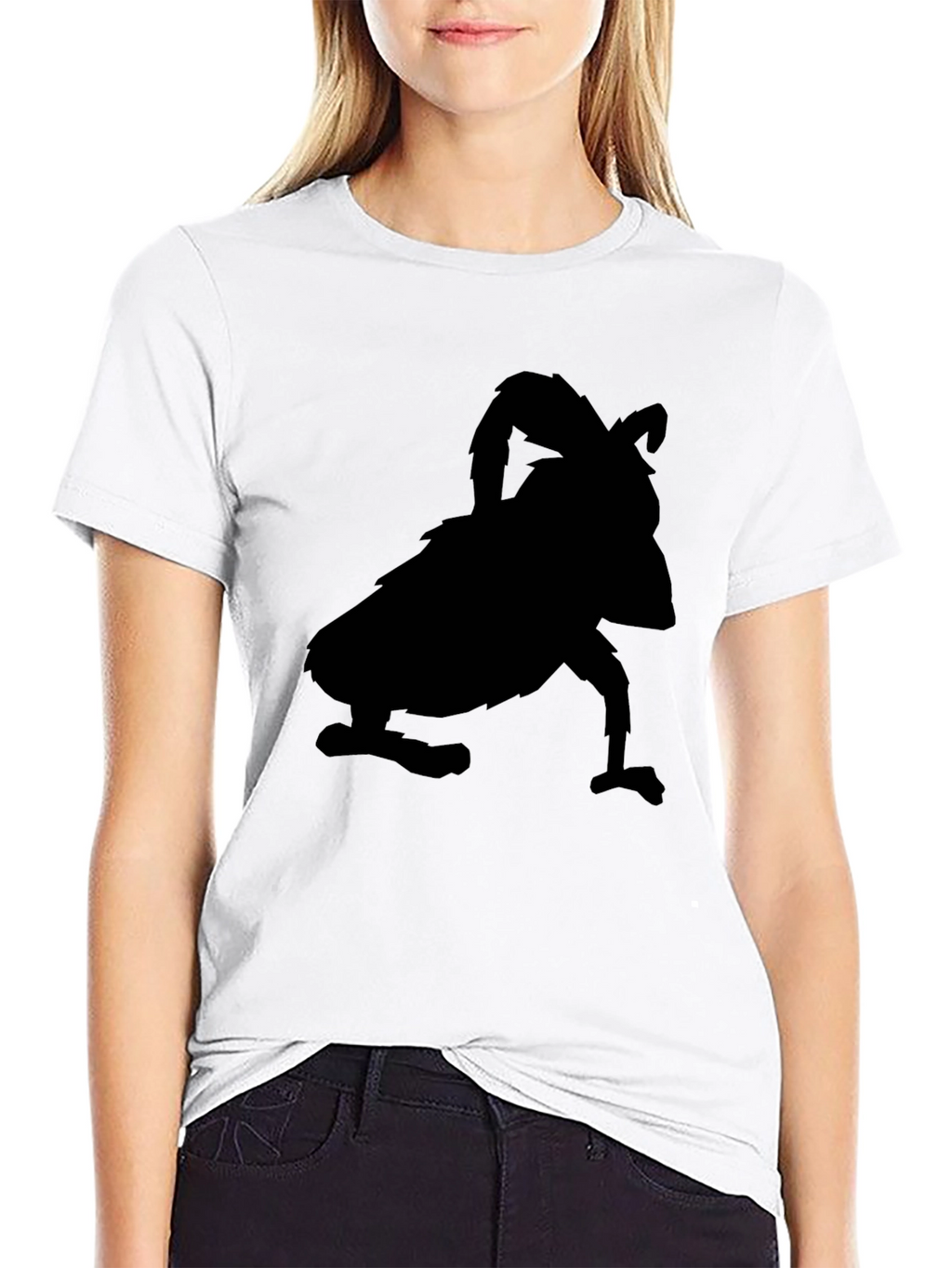 Silhouette Creature Graphic Black T-Shirt
