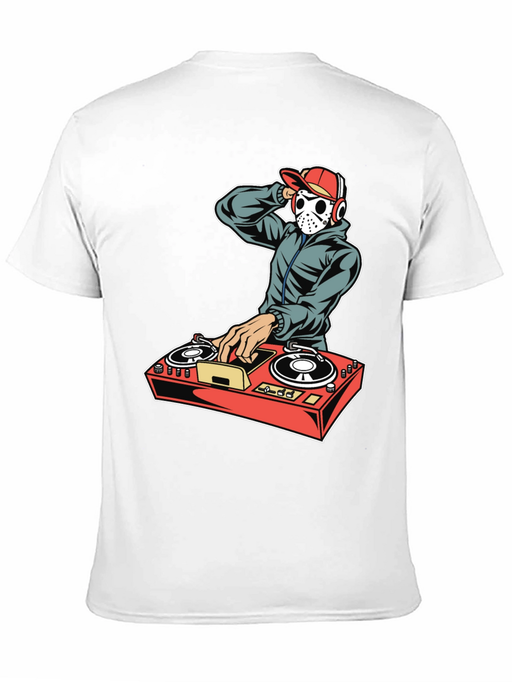 DJ Hockey Mask T-Shirt - Music Mixer Graphic Tee