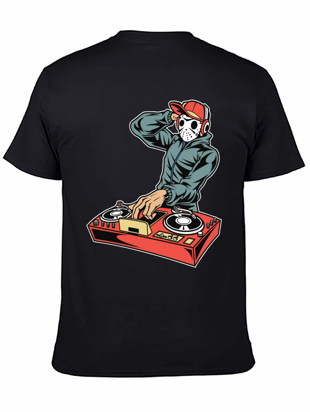 DJ Hockey Mask T-Shirt - Music Mixer Graphic Tee