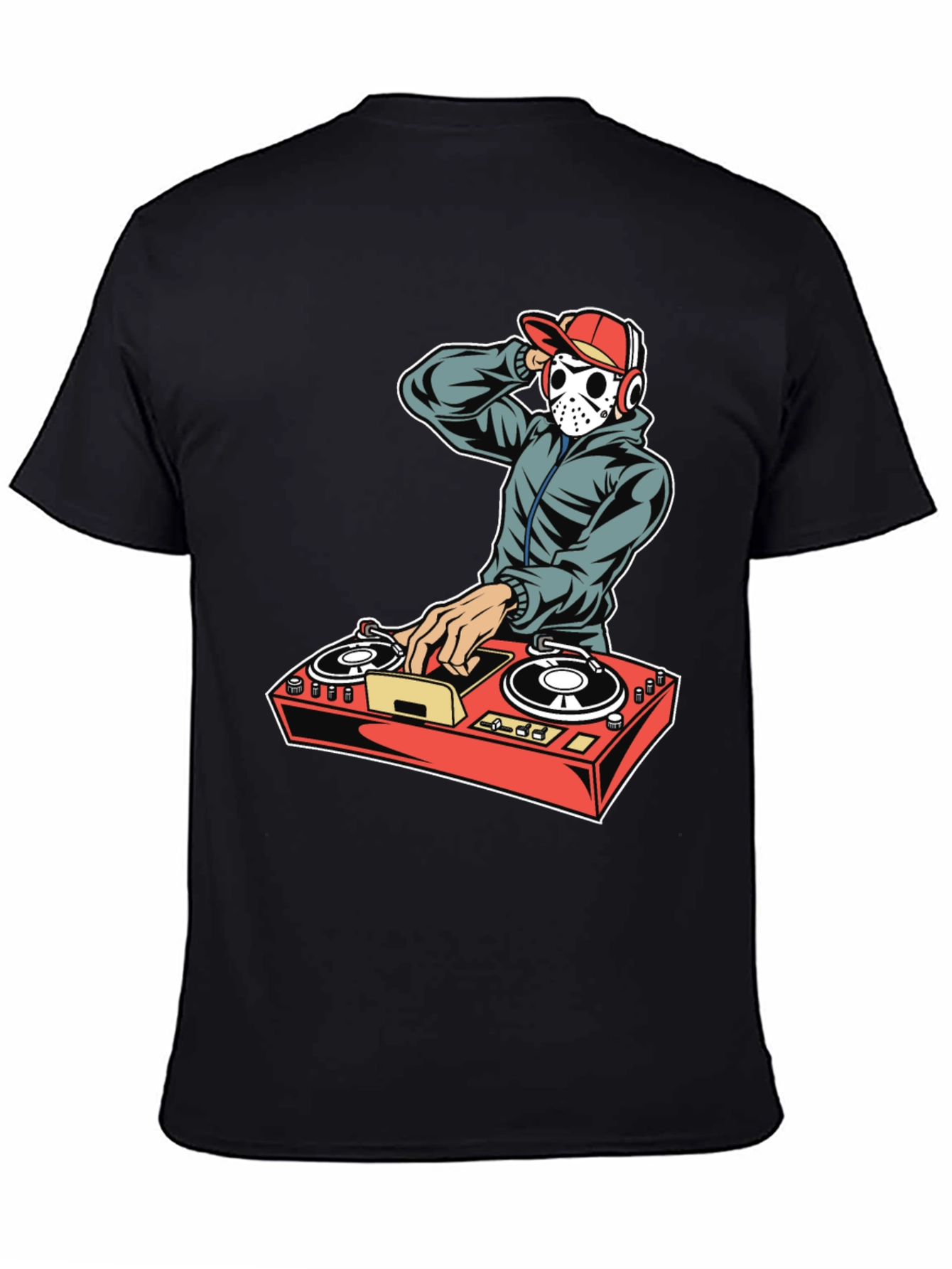 DJ Hockey Mask T-Shirt - Music Mixer Graphic Tee
