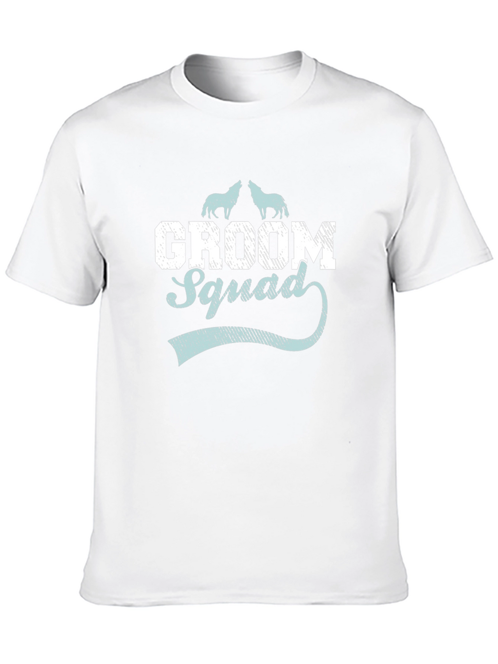 Groom Squad Wolf Graphic T-Shirt