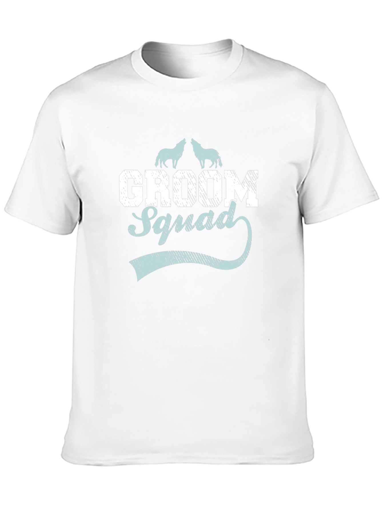 Groom Squad Wolf Graphic T-Shirt