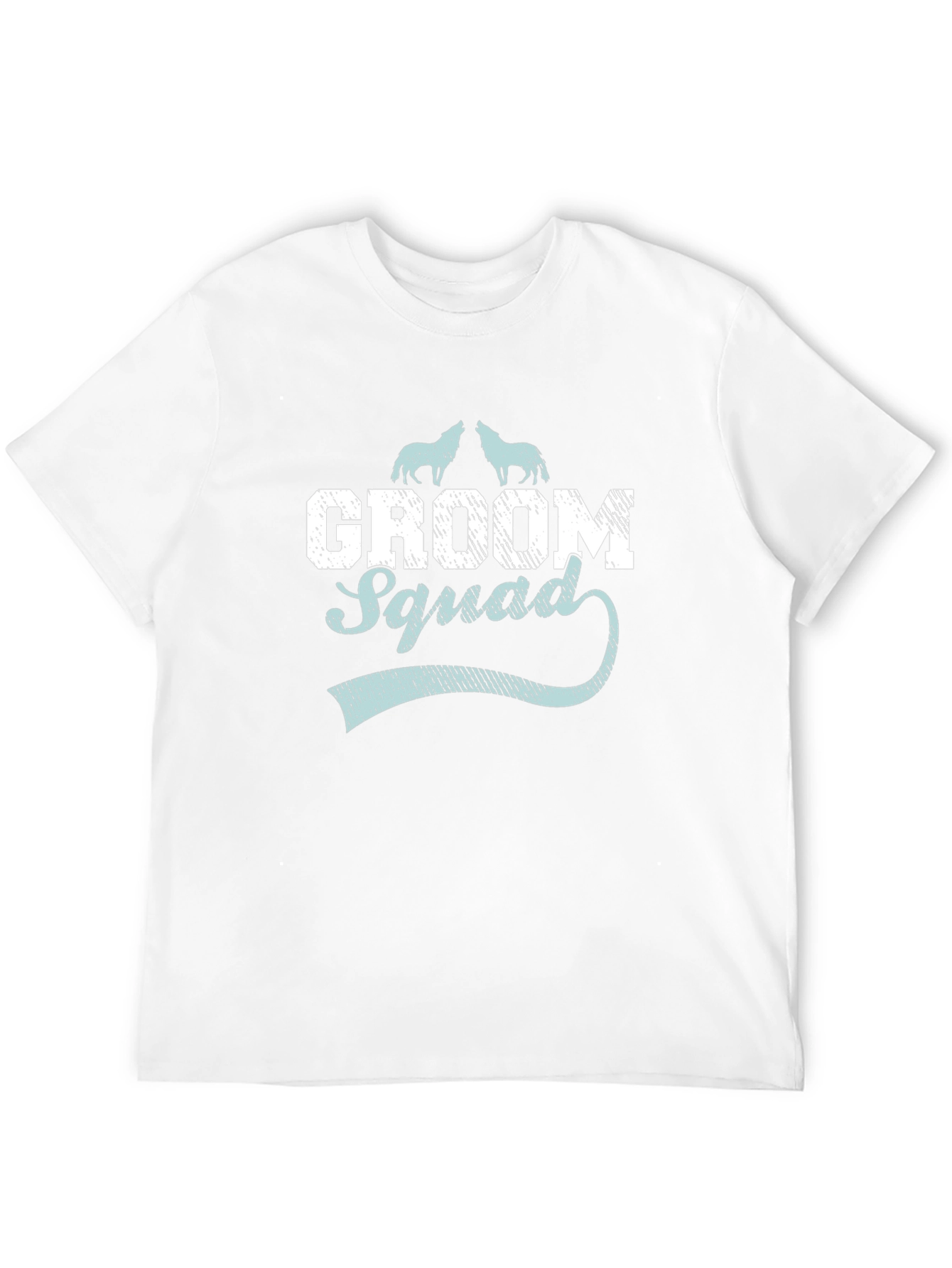 Groom Squad Wolf Graphic T-Shirt