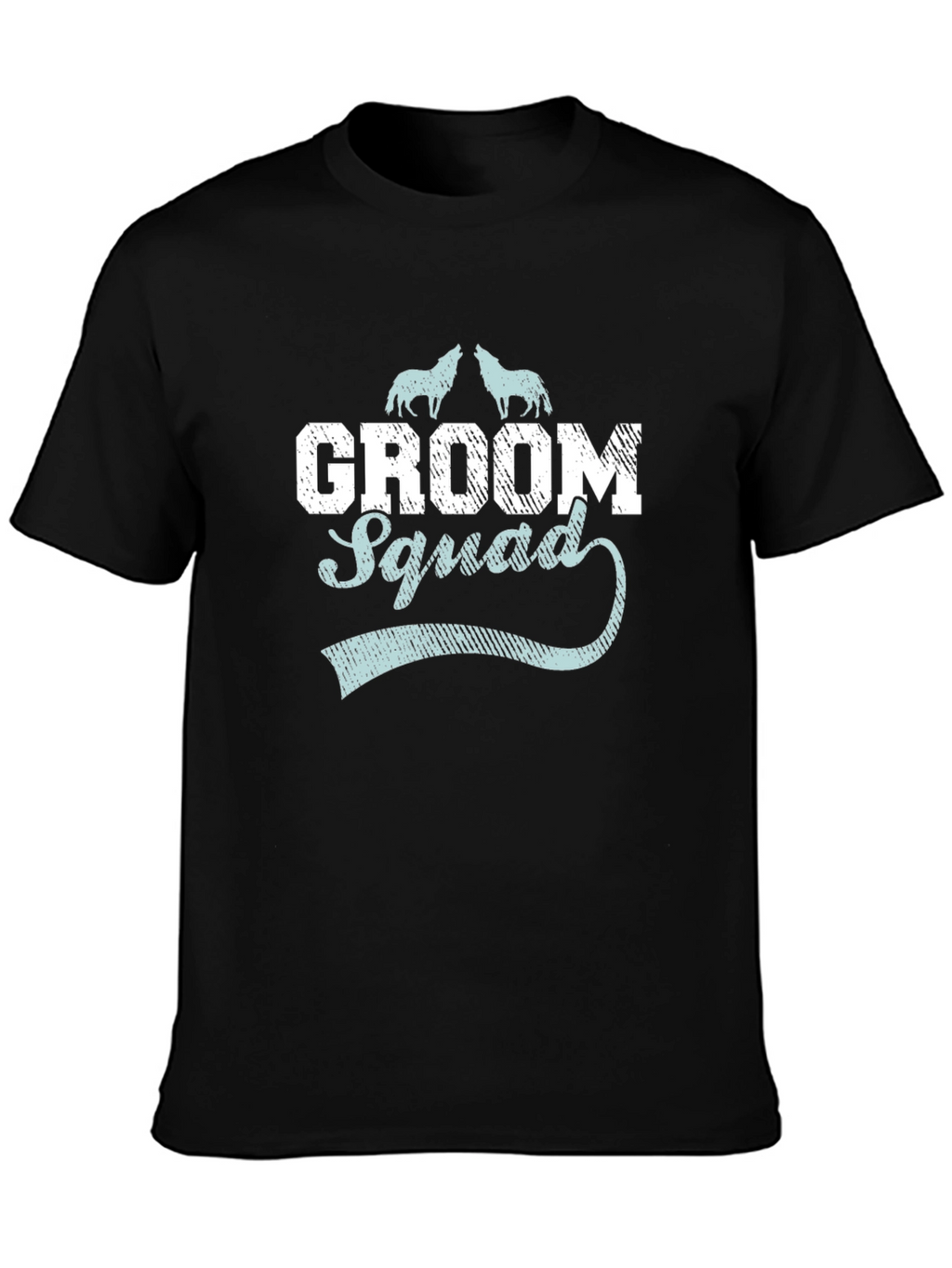 Groom Squad Wolf Graphic T-Shirt