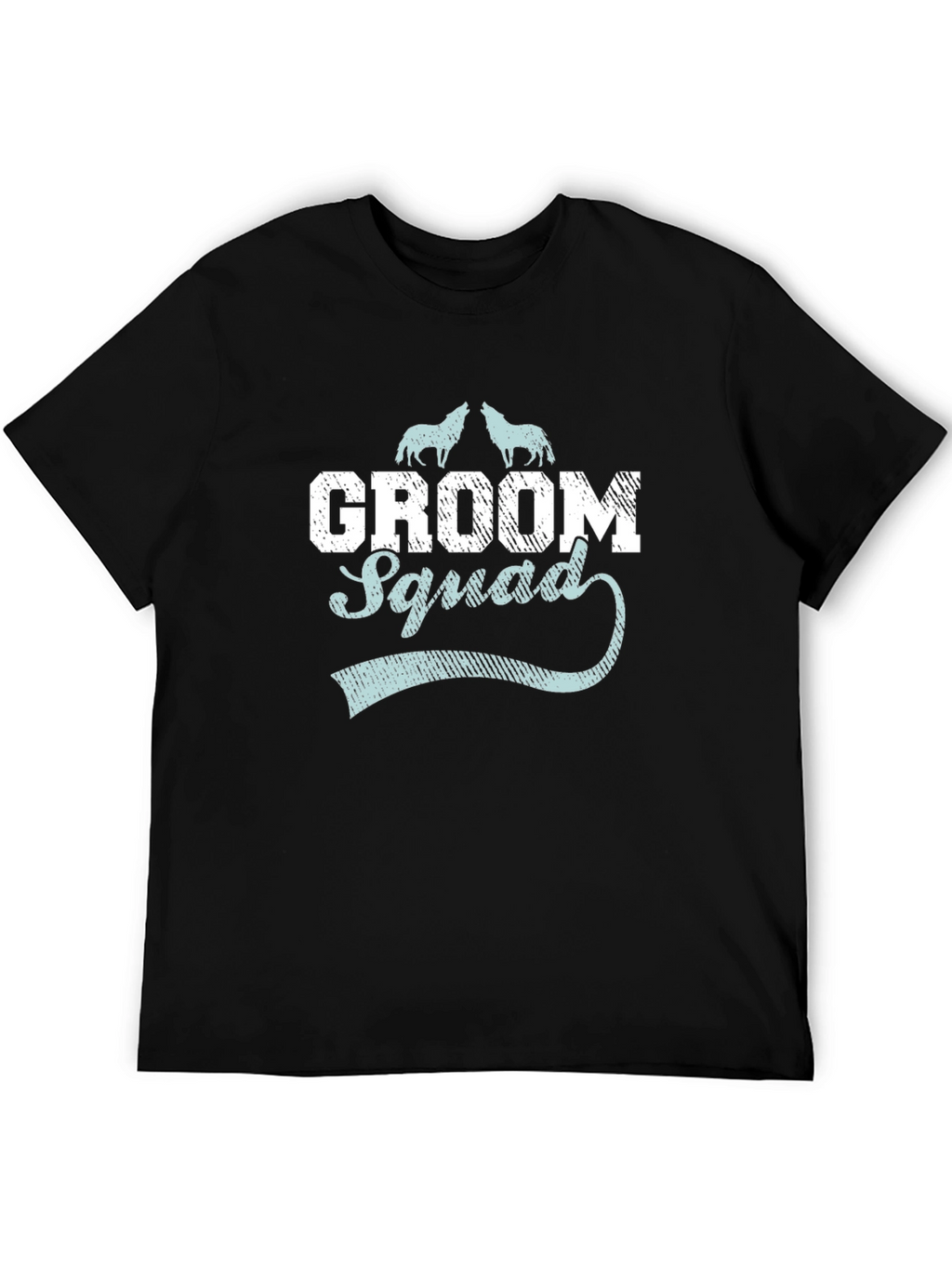 Groom Squad Wolf Graphic T-Shirt