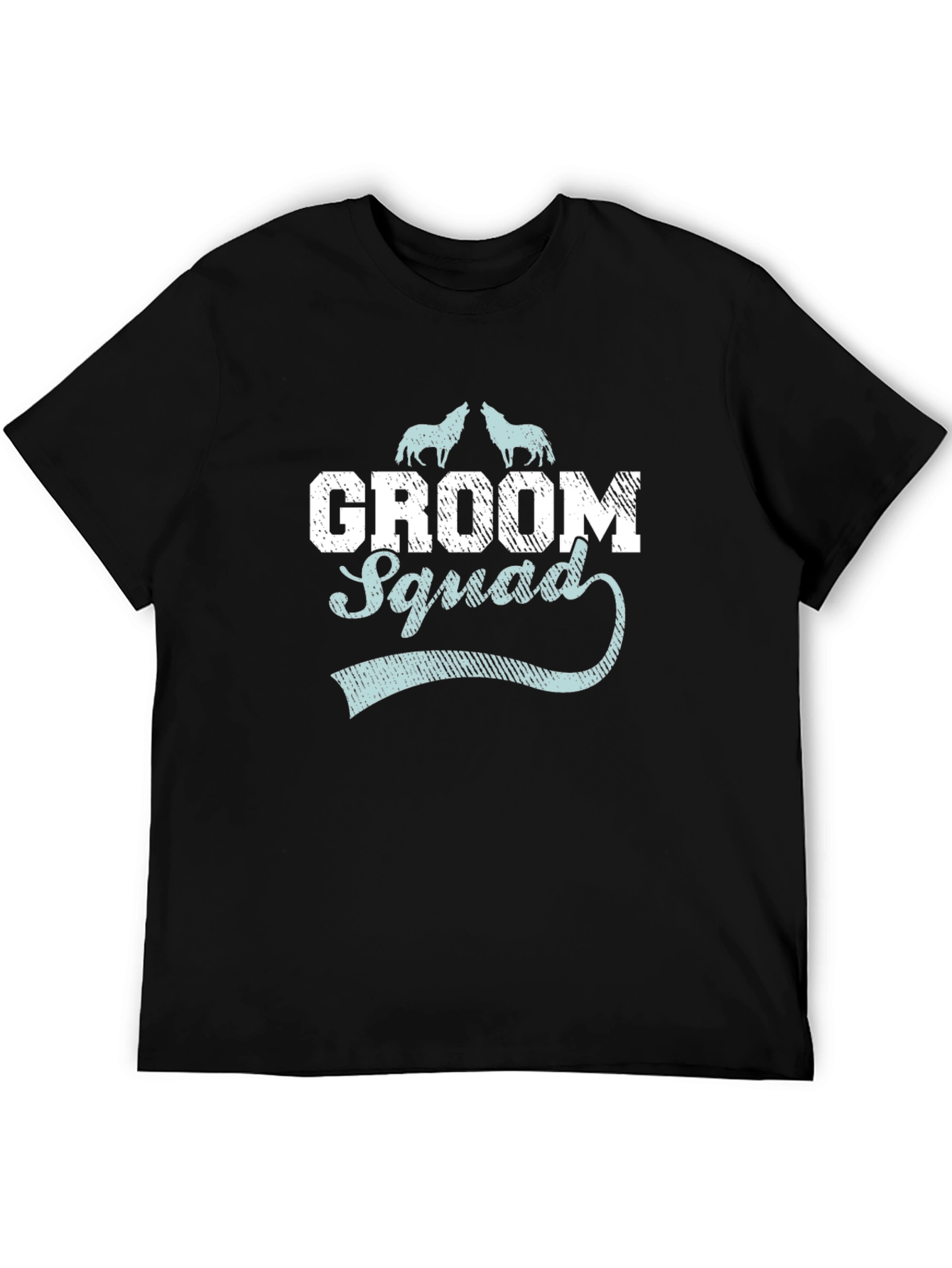 Groom Squad Wolf Graphic T-Shirt