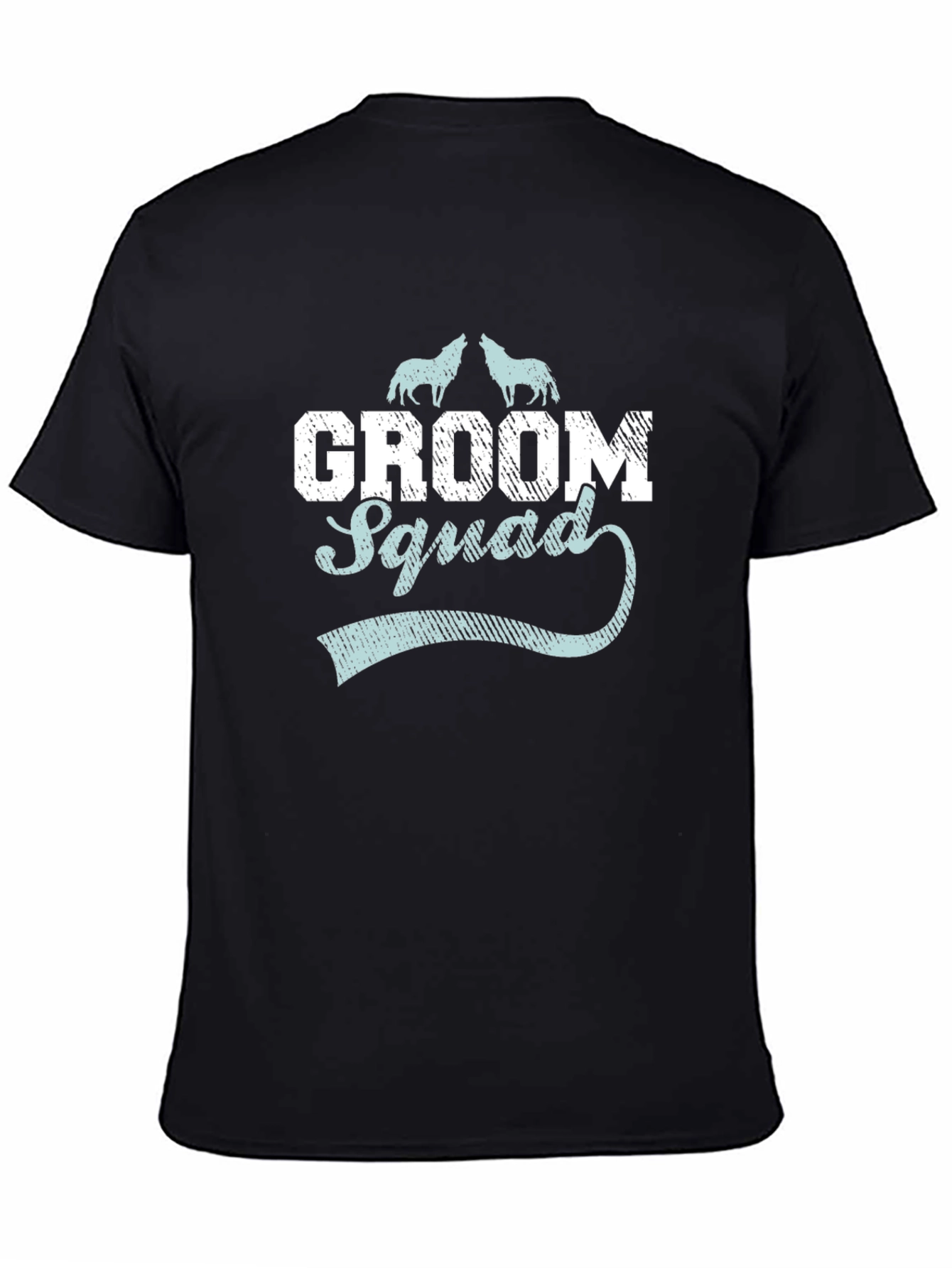 Groom Squad Wolf Graphic T-Shirt