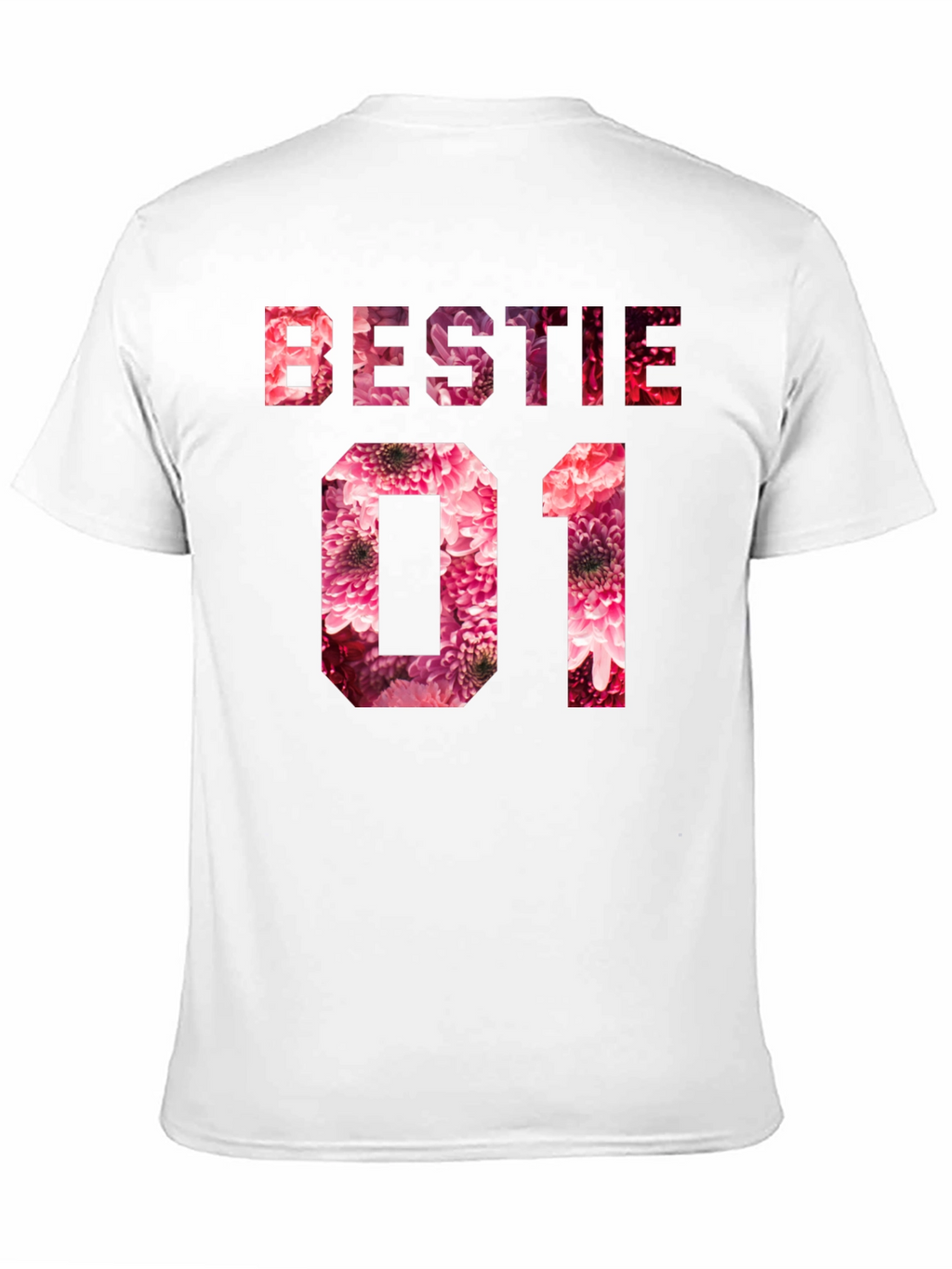 Bestie 01 Floral T-Shirt - Cute Matching Tee