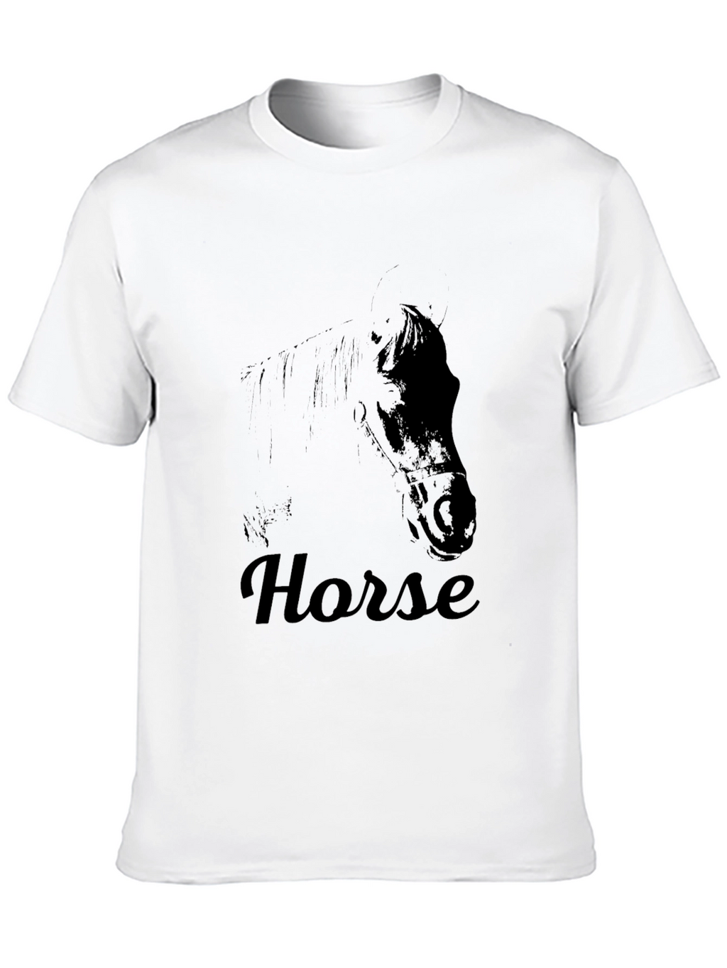 Black Horse Graphic Tee - Soft & Stylish