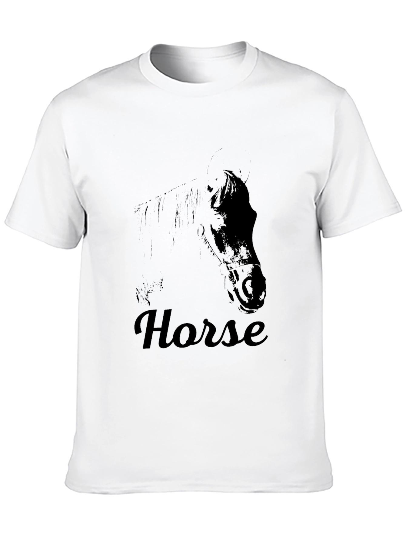 Black Horse Graphic Tee - Soft & Stylish