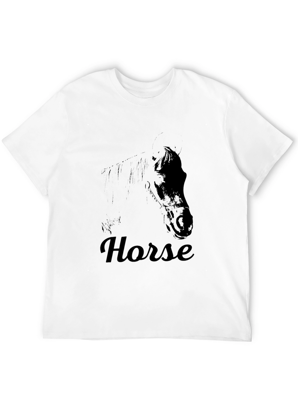 Black Horse Graphic Tee - Soft & Stylish