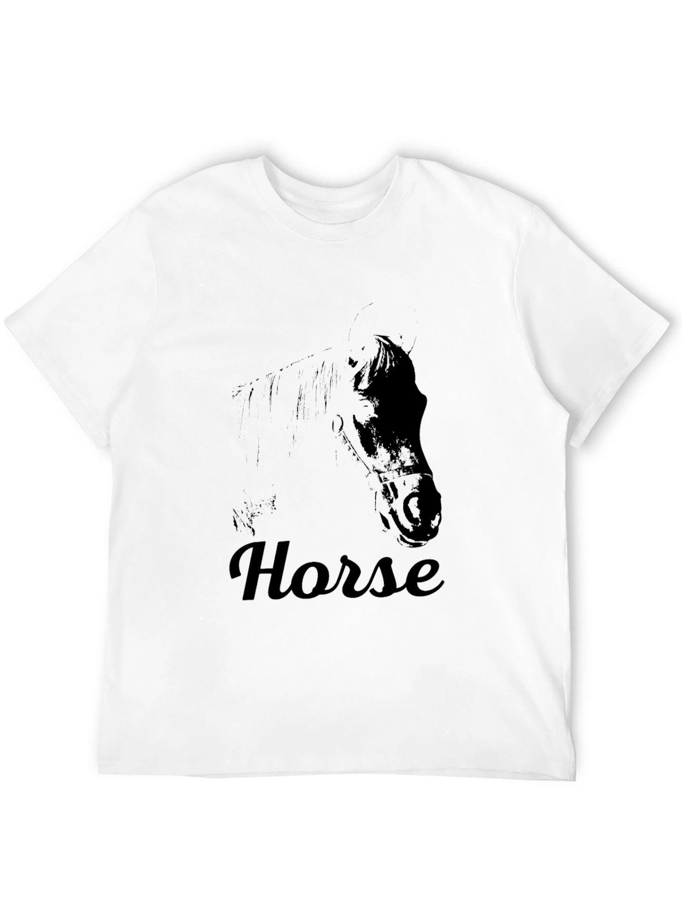 Black Horse Graphic Tee - Soft & Stylish