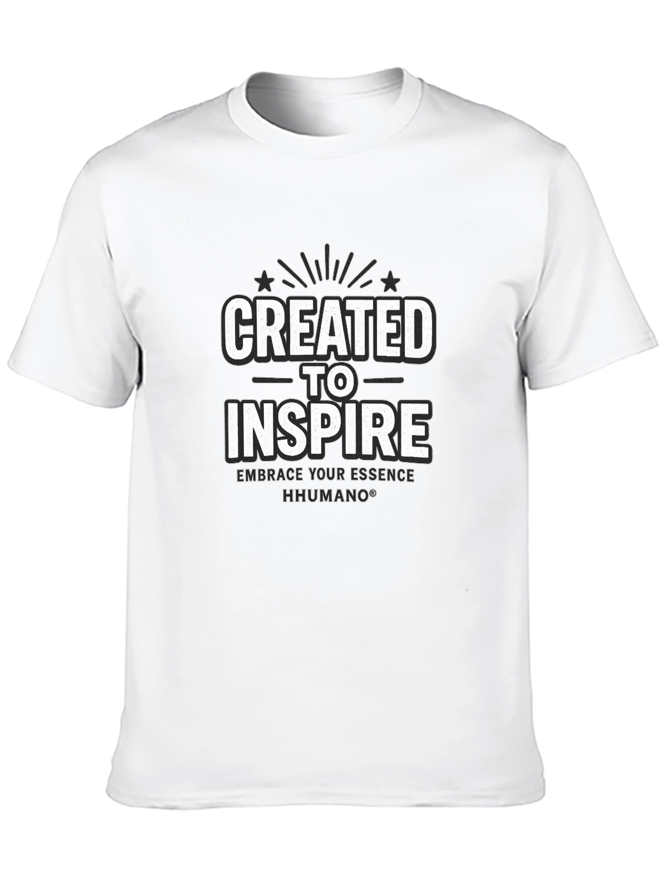 Created to Inspire Black T-Shirt | HHUMANO