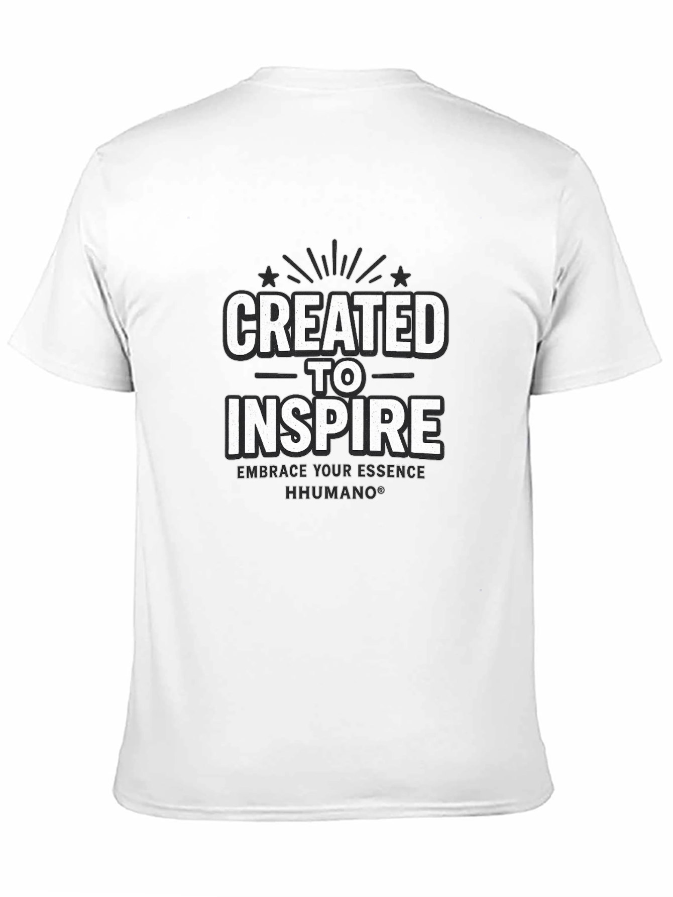 Created to Inspire Black T-Shirt | HHUMANO