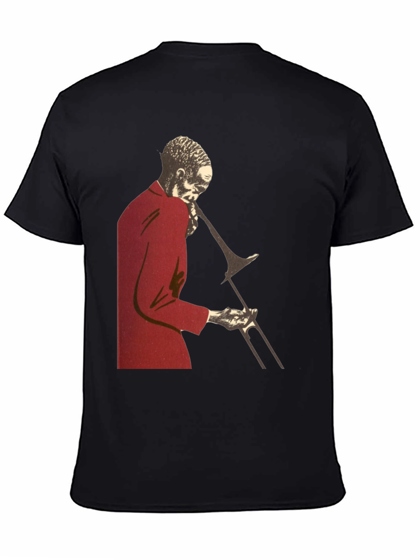 Jazz Trombone Player T-Shirt - Black