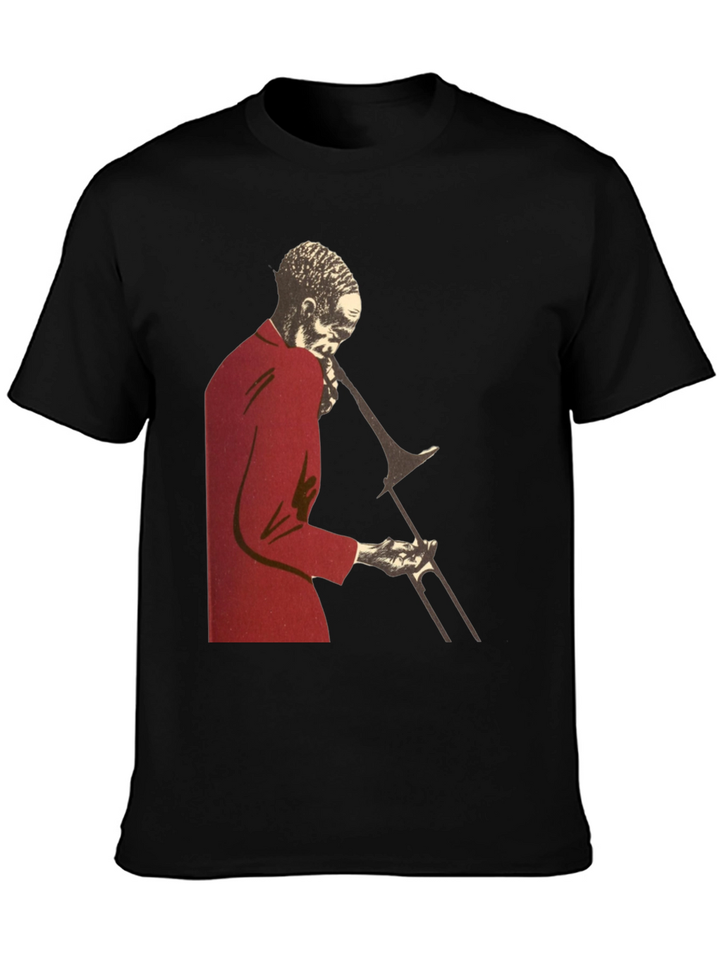 Jazz Trombone Player T-Shirt - Black